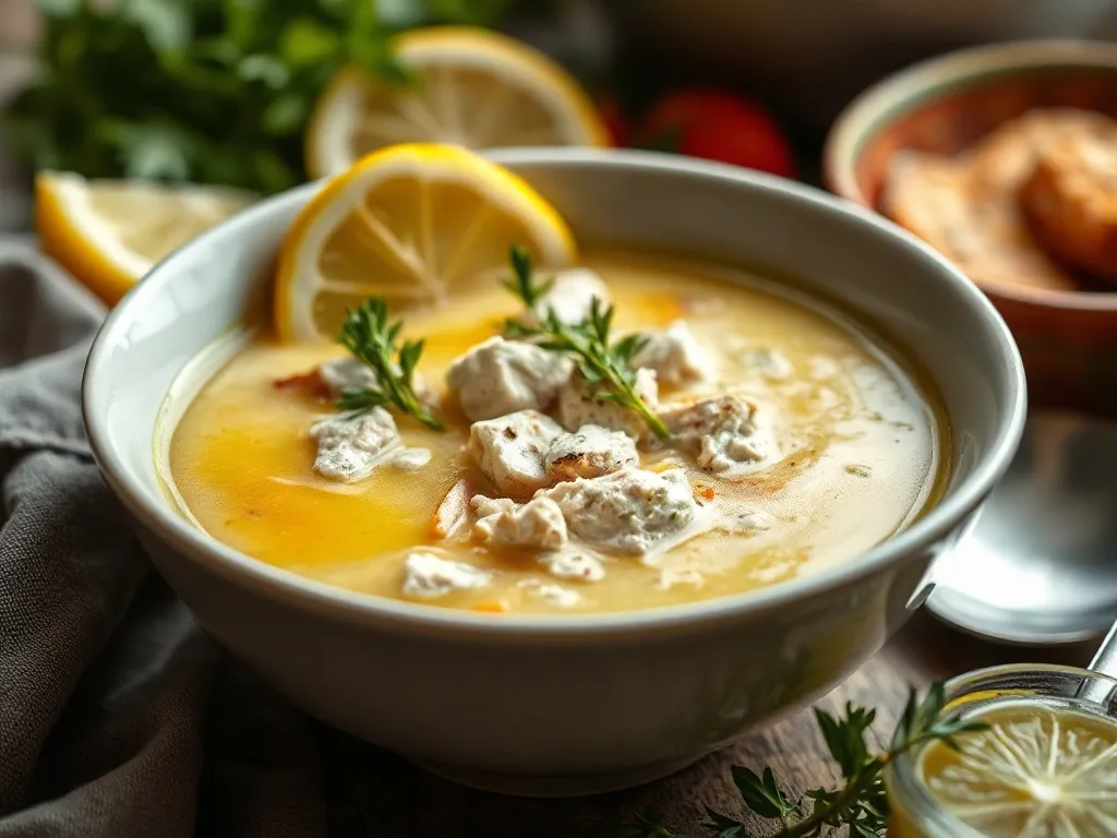 Greek Lemon Chicken Soup